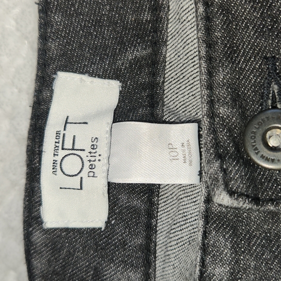 ANN TAYLOR LOFT PETITES WOMENS JEANS SIZE 10P DARK GREY - Picture 5 of 13